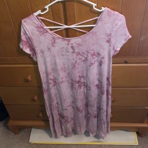 Tie dye knee length dress